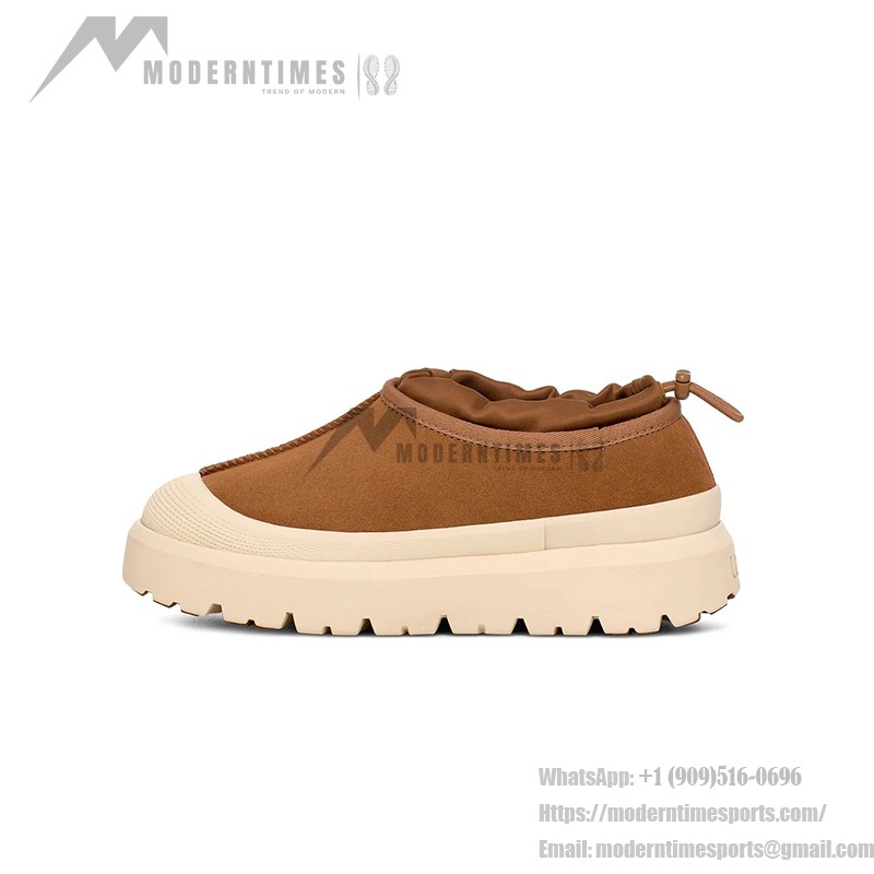 UGG メンズ タスマン ウェザーハイブリッド チェスナット/ホワイトキャップ 1144096 UGG メンズ タスマン ウェザーハイブリッド チェスナット/ホワイトキャップ - 防水性のあるスエードアウトドアシューズ