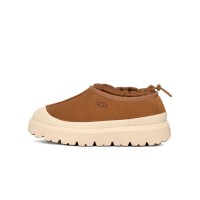 UGG メンズ タスマン ウェザーハイブリッド チェスナット/ホワイトキャップ 1144096 - アウトドア向けのスタイリッシュで防水性のあるスエードシューズ