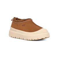 UGG メンズ タスマン ウェザーハイブリッド チェスナット/ホワイトキャップ 1144096 - アウトドア向けのスタイリッシュで防水性のあるスエードシューズ