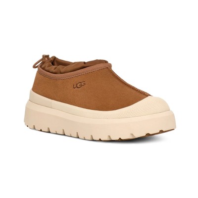 UGG メンズ タスマン ウェザーハイブリッド チェスナット/ホワイトキャップ 1144096 - アウトドア向けのスタイリッシュで防水性のあるスエードシューズ