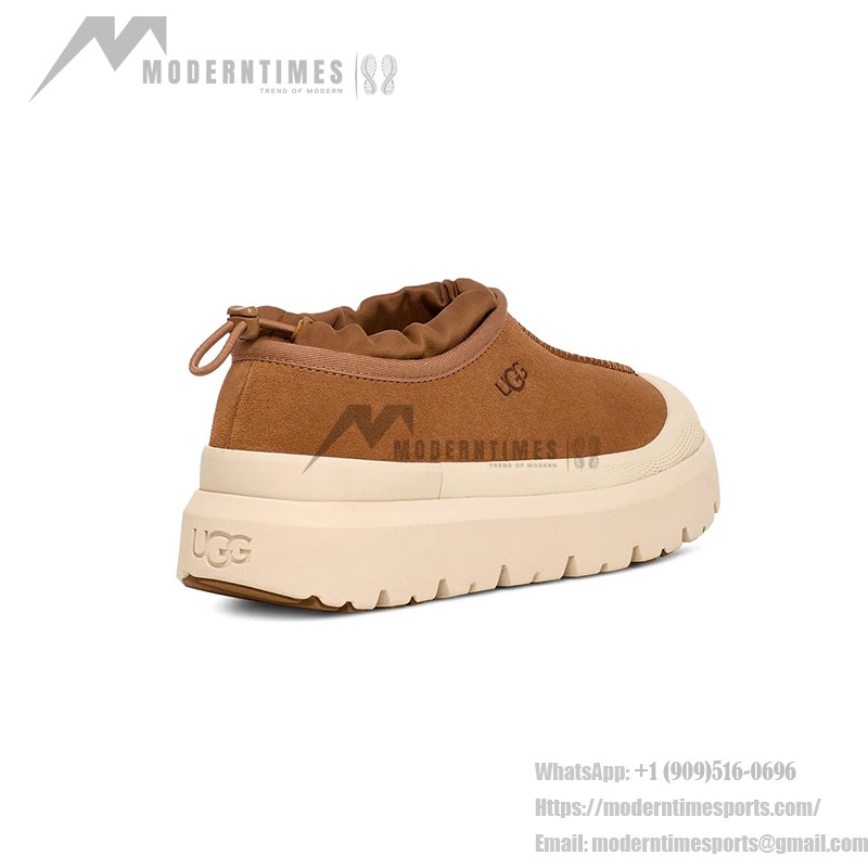 UGG メンズ タスマン ウェザーハイブリッド チェスナット/ホワイトキャップ 1144096 UGG メンズ タスマン ウェザーハイブリッド チェスナット/ホワイトキャップ - 防水性のあるスエードアウトドアシューズ