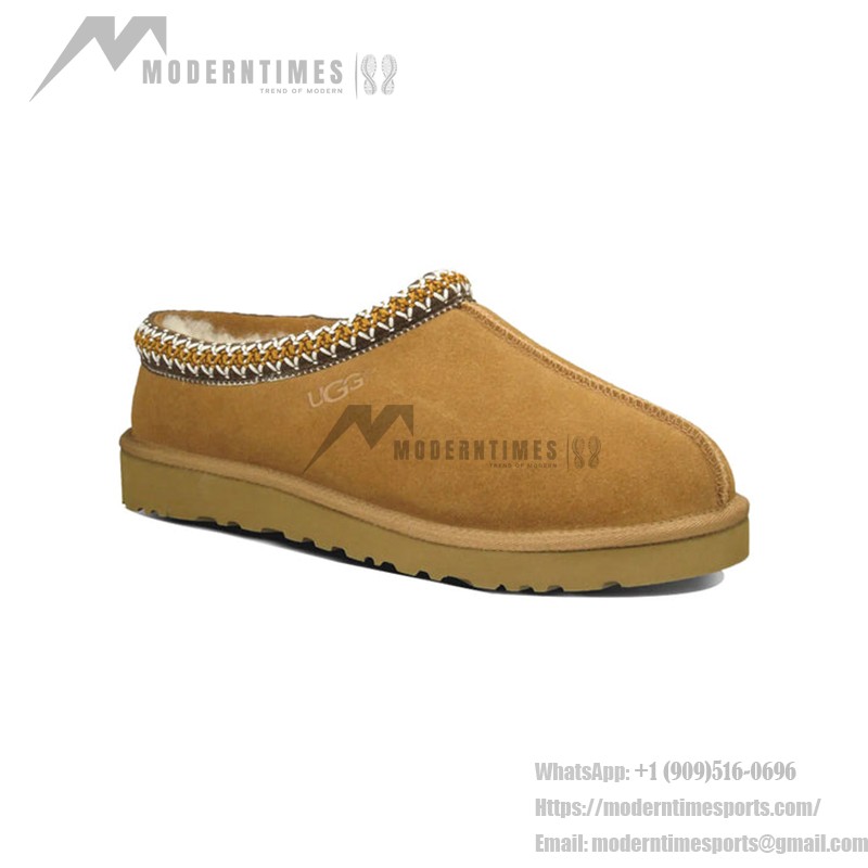UGG レディース タスマン スリッパ チェスナット 5950-CHE UGG レディース タスマン スリッパ チェスナット 5950-CHE - シープスキンライニング付きスエードスリッパ