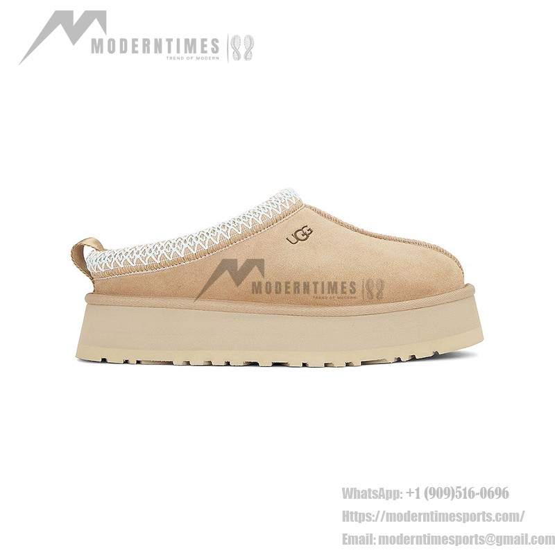 UGG レディース タズ スリッパ マスタードシード 1122553 UGG レディース タズ スリッパ マスタードシード 1122553 - シープスキンプラットフォームスリッパ