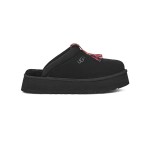 UGG タズル ブラック プラットフォームスライドスリッパ 1152677 - 快適な女性用室内履き UGG タズル ブラック 女性用プラットフォームスライドスリッパ 1152677 - 室内履き