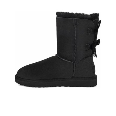 UGG ウィメンズ ベイリー ボウ II ブーツ ブラック 1016225 - スタイリッシュで快適なリボン付き冬用ブーツ