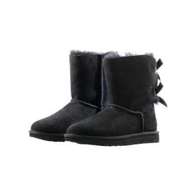 UGG ウィメンズ ベイリー ボウ II ブーツ ブラック 1016225 - スタイリッシュで快適なリボン付き冬用ブーツ