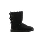 UGG ウィメンズ ベイリー ボウ II ブーツ ブラック 1016225 - スタイリッシュで快適な冬用ブーツ UGG ウィメンズ ベイリー ボウ II ブーツ ブラック 1016225 - リボン付き冬用ブーツ