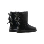 UGG ウィメンズ ベイリー ボウ II ブーツ ブラック 1016225 - スタイリッシュで快適な冬用ブーツ UGG ウィメンズ ベイリー ボウ II ブーツ ブラック 1016225 - リボン付き冬用ブーツ