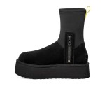UGG レディース クラシック ディッパー ブラック 1144031:防水プラットフォームブーツ UGG レディース クラシック ディッパー ブラック 1144031、防水デザインとジッパー付き