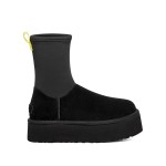 UGG レディース クラシック ディッパー ブラック 1144031:防水プラットフォームブーツ UGG レディース クラシック ディッパー ブラック 1144031、防水デザインとジッパー付き