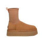 UGG レディース クラシック ディッパー チェスナット 1144031 UGG レディース クラシック ディッパー チェスナット 1144031 - ジッパー付き防水プラットフォームブーツ