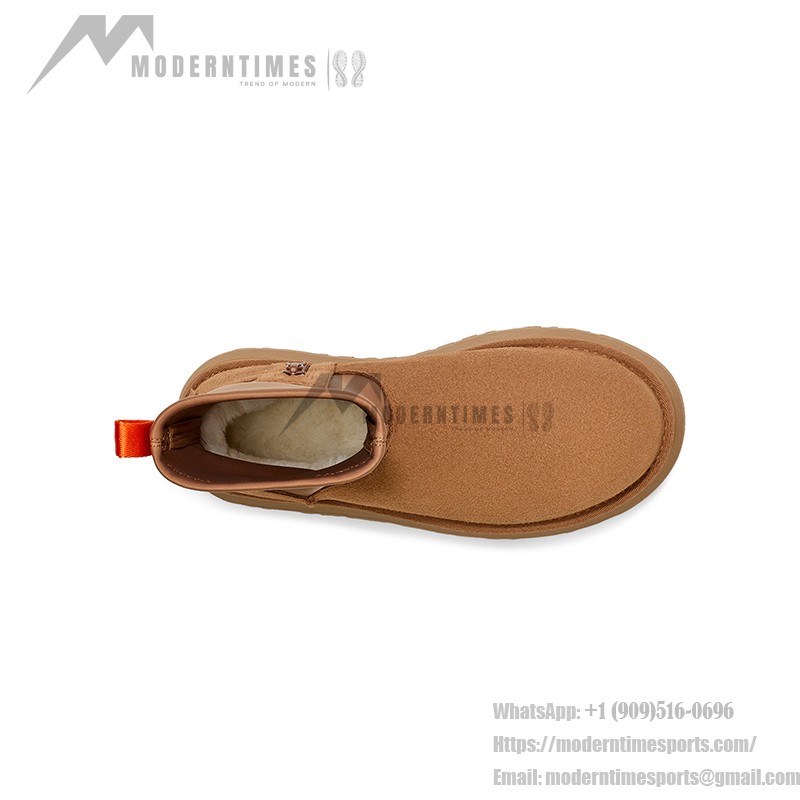 UGG レディース クラシック ディッパー チェスナット 1144031 UGG レディース クラシック ディッパー チェスナット 1144031 - ジッパー付き防水プラットフォームブーツ
