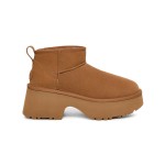 UGG レディース クラシック ウルトラ ミニ ニューハイツ チェスナット 1158311 - スタイリッシュで快適なシープスキンブーツ UGG レディース クラシック ウルトラ ミニ ニューハイツ チェスナット 1158311 - ハイプラットフォームシープスキンブーツ