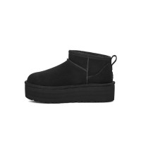 UGG レディース クラシック ウルトラ ミニ プラットフォーム ブラック：快適さと厚底デザインでスタイルアップ