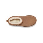UGG レディース クラシック ウルトラ ミニ プラットフォーム チェスナット 1135092 - 日常の快適さのためのトレンディなシープスキンブーツ UGG レディース クラシック ウルトラ ミニ プラットフォーム チェスナット 1135092 ブーツ - シープスキンの快適さとプラットフォームソール