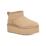 UGG レディース クラシック ウルトラ ミニ プラットフォーム 1135092 - トレンディで快適なシープスキンブーツ UGG レディース クラシック ウルトラ ミニ プラットフォーム 1135092 - シープスキンとスエードのプラットフォームソール付きブーツ