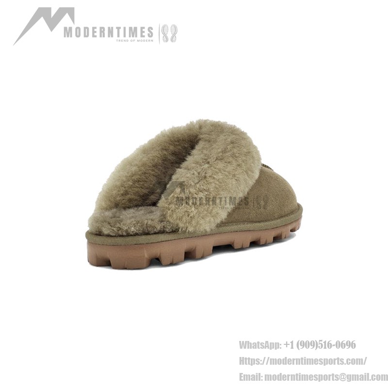 UGG ウィメンズ コケット スリッパ バーントオリーブ 1015125 - 快適なシープスキン 室内外兼用スリッパ UGG ウィメンズ コケット スリッパ バーントオリーブ 1015125 - 室内外兼用の快適なシープスキンスリッパ