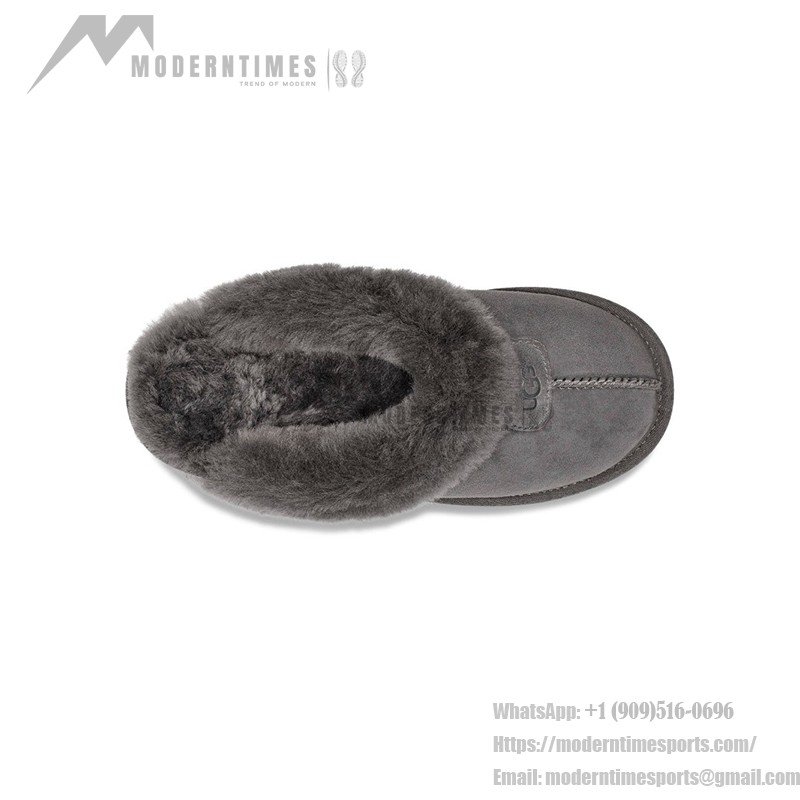 UGG ウィメンズ コケット スリッパ グレー 1015125 - 快適でスタイリッシュ UGG ウィメンズ コケット スリッパ グレー 1015125 - 快適なシープスキン 室内外兼用 スリッパ
