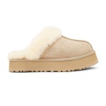 UGG ウィメンズ ディスケット スエード ファー プラットフォーム スリッパ 1122550 - 暖かくてスタイリッシュなシープスキン スリッパ UGG ウィメンズ ディスケット スエード ファー プラットフォーム スリッパ 1122550 - 室内外兼用の快適なシープスキン プラットフォームスリッパ