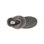 UGG ウィメンズ ディスケット スリッパ チャコール 1122550 - 暖かくてスタイリッシュなシープスキン スリッパ UGG ウィメンズ ディスケット スリッパ チャコール 1122550 - 室内外兼用の快適なシープスキン プラットフォームスリッパ