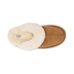 UGG ウィメンズ ディスケット スリッパ チェスナット 1122550 - 暖かくてスタイリッシュなシープスキン スリッパ UGG ウィメンズ ディスケット スリッパ チェスナット 1122550 - 室内外兼用の快適なシープスキン プラットフォームスリッパ