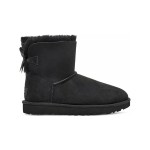 UGG Women's Mini Bailey Bow II Boot Black 1016501 - Stylish and Cozy Mini Winter Boots UGG Women's Mini Bailey Bow II Boot Black 1016501 - Mini Winter Boots with Bow Detail