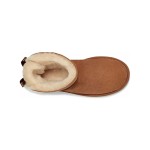 UGG レディース ミニ ベイリーボウ II ブーツ チェスナット - スタイリッシュなスエードとシープスキンライニングブーツ UGG レディース ミニ ベイリーボウ II ブーツ チェスナット 1016501 - スタイリッシュなスエードとシープスキンのブーツ