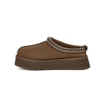 UGG レディース タズ スリッパ ヒッコリー 1122553 - スタイリッシュなプラットフォームスリッパ UGG レディース タズ スリッパ ヒッコリー 1122553 - 快適なシープスキンライニング付きスエードスリッパ