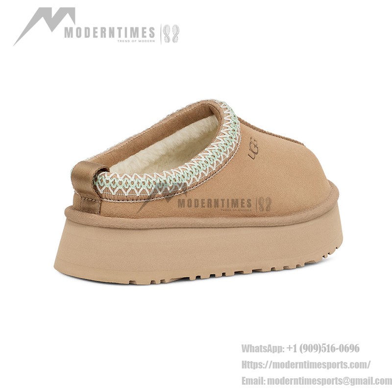 UGG レディース タズ スリッパ サンド 1122553 UGG レディース タズ スリッパ サンド 1122553 - 屋内外で使えるシープスキン プラットフォームスリッパ