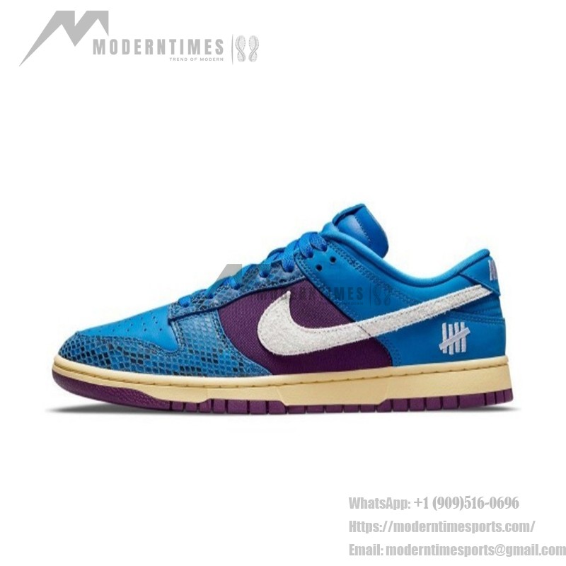 Undefeated x Nike Dunk Low SP ブルー&パープル・スネークプリント コラボレーション DH6508-400 Undefeated x Nike Dunk Low SP ブルー&パープル・スネークプリント スニーカー