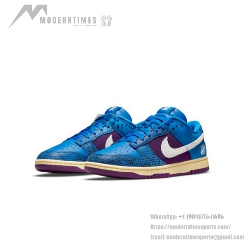Undefeated x Nike Dunk Low SP ブルー&パープル・スネークプリント コラボレーション DH6508-400 Undefeated x Nike Dunk Low SP ブルー&パープル・スネークプリント スニーカー
