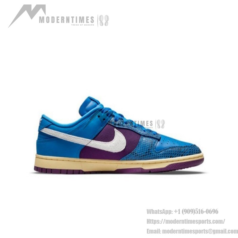 Undefeated x Nike Dunk Low SP ブルー&パープル・スネークプリント コラボレーション DH6508-400 Undefeated x Nike Dunk Low SP ブルー&パープル・スネークプリント スニーカー