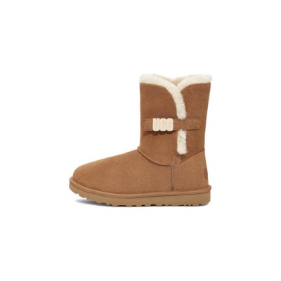UGG レディース ベイリー B2S チェスナット 1153612：UGGバックル付きの快適シープスキンブーツ