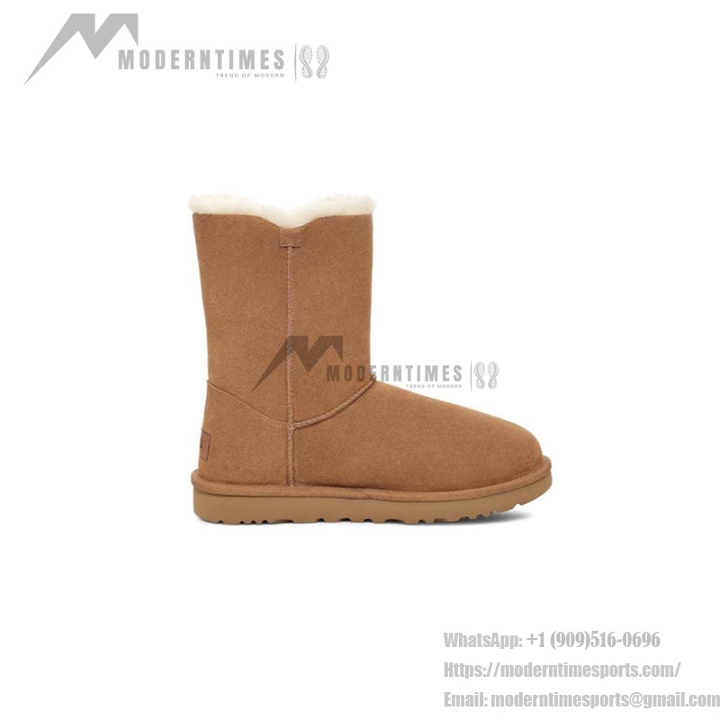 UGG レディース ベイリー B2S チェスナット 1153612:UGGバックル付きの快適シープスキンブーツ UGG レディース ベイリー B2S チェスナット 1153612、シープスキン裏地とUGGバックル付き