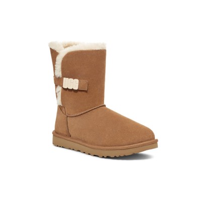 UGG レディース ベイリー B2S チェスナット 1153612：UGGバックル付きの快適シープスキンブーツ