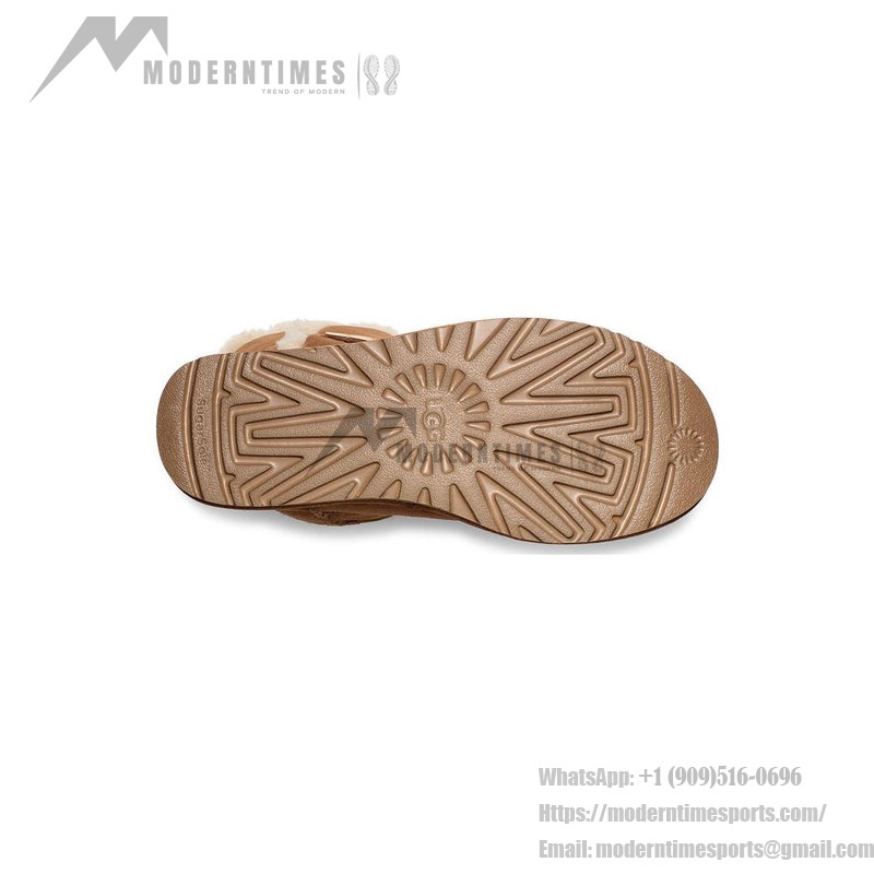 UGG レディース ベイリー B2S チェスナット 1153612:UGGバックル付きの快適シープスキンブーツ UGG レディース ベイリー B2S チェスナット 1153612、シープスキン裏地とUGGバックル付き