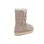 UGG ウィメンズ ベイリー B2S オイスター 1153612 - 快適でおしゃれなミドルブーツ UGG ウィメンズ ベイリー B2S オイスター 1153612 - おしゃれなUGGストラップ付き快適なシープスキンミドルブーツ