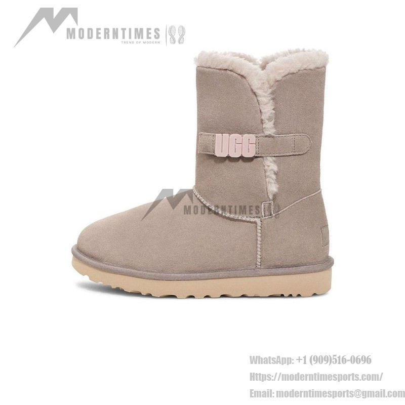 UGG ウィメンズ ベイリー B2S オイスター 1153612 - 快適でおしゃれなミドルブーツ UGG ウィメンズ ベイリー B2S オイスター 1153612 - おしゃれなUGGストラップ付き快適なシープスキンミドルブーツ