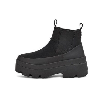 UGG ブリスベン チェルシーブーツ ブラック 1143842 - おしゃれで快適な女性用プラットフォームブーツ