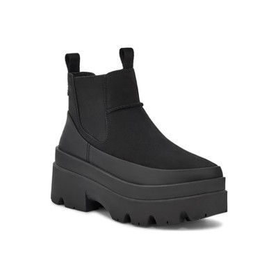 UGG ブリスベン チェルシーブーツ ブラック 1143842 - おしゃれで快適な女性用プラットフォームブーツ
