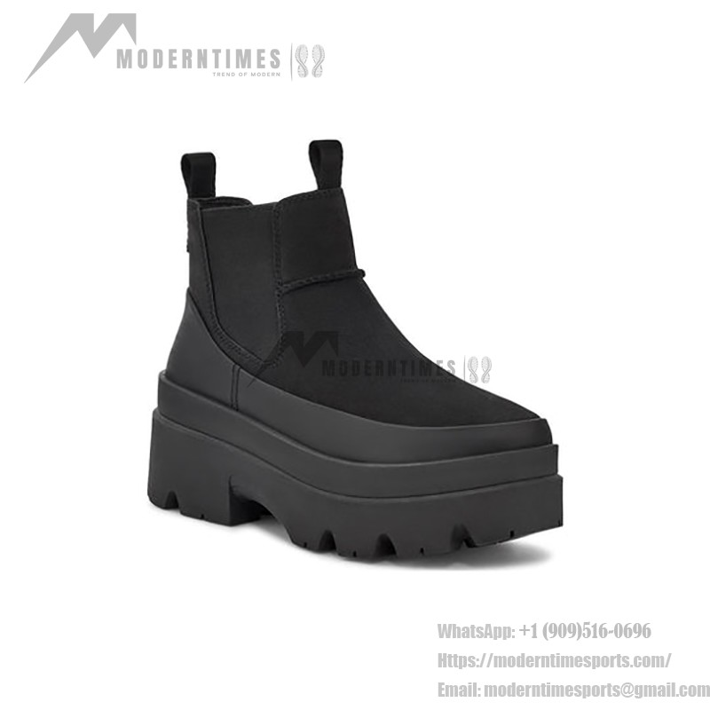 UGG ブリスベン チェルシーブーツ ブラック 1143842 - スタイリッシュなプラットフォーム女性用ブーツ UGG ブリスベン チェルシーブーツ ブラック 1143842 - 女性用プラットフォームファッションブーツ