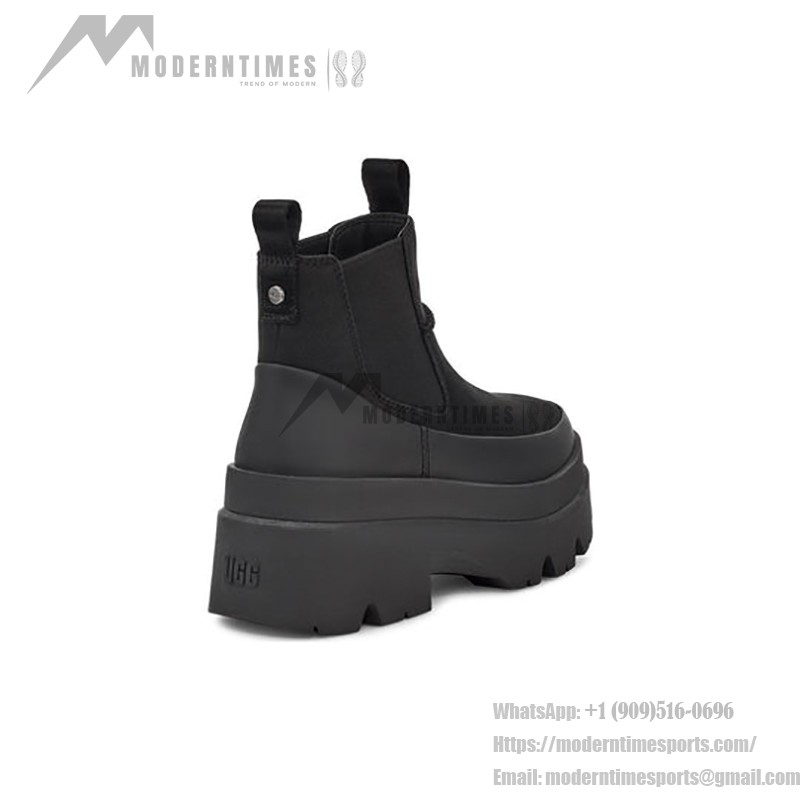 UGG ブリスベン チェルシーブーツ ブラック 1143842 - スタイリッシュなプラットフォーム女性用ブーツ UGG ブリスベン チェルシーブーツ ブラック 1143842 - 女性用プラットフォームファッションブーツ