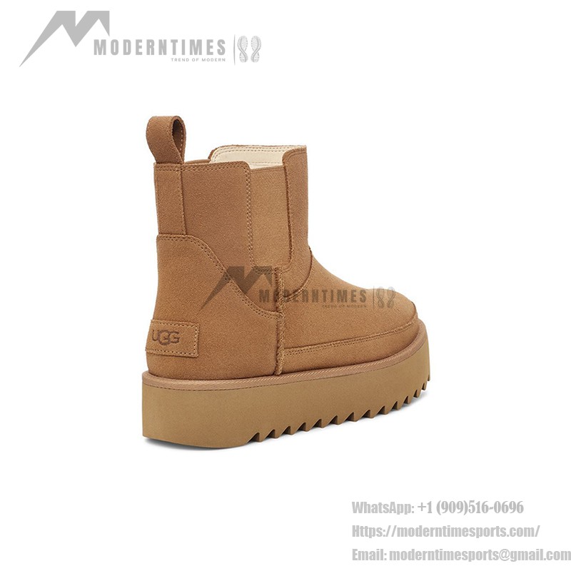 UGG Women's Classic Chelsea Platform Mini Boot Chestnut 1158051 UGG Women's Classic Chelsea Platform Mini Boot Chestnut 1158051 - Stylish Suede Boots