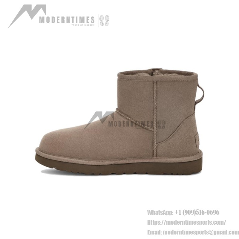 UGG Women's Classic Mini Bailey Zip Beige Grey UGG Women's Classic Mini Bailey Zip Beige Grey 1151230