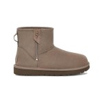 UGG Women's Classic Mini Bailey Zip Beige Grey UGG Women's Classic Mini Bailey Zip Beige Grey 1151230