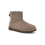UGG Women's Classic Mini Bailey Zip Beige Grey UGG Women's Classic Mini Bailey Zip Beige Grey 1151230