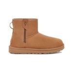 UGG Classic Mini Bailey Zip Boots Chestnut 1151230 UGG Women's Classic Mini Bailey Zip Chestnut 1151230 - Sheepskin Lined Suede Boots