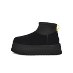 UGG レディース クラシック ミニ ディッパー ブラック 1168170:防水プラットフォームブーツ UGG レディース クラシック ミニ ディッパー ブラック 1168170、防水アッパーとプラットフォームソール付き