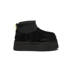 UGG レディース クラシック ミニ ディッパー ブラック 1168170:防水プラットフォームブーツ UGG レディース クラシック ミニ ディッパー ブラック 1168170、防水アッパーとプラットフォームソール付き