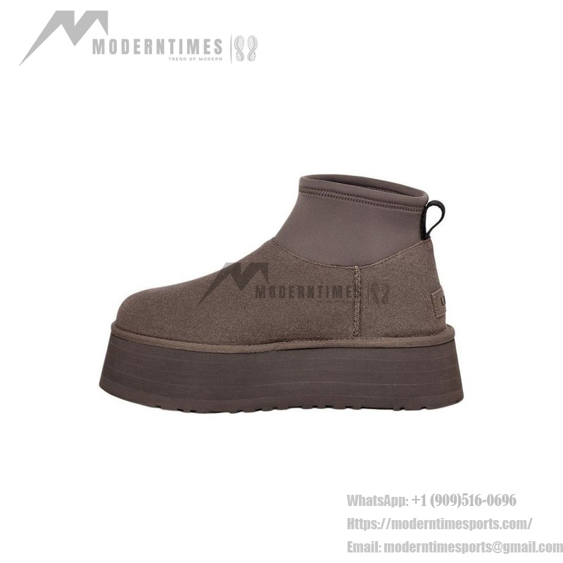 UGG ウィメンズ クラシック ミニ ディッパー サンダークラウド 1168170-THND - スタイリッシュで防水のプラットフォームブーツ UGG ウィメンズ クラシック ミニ ディッパー サンダークラウド 1168170-THND - 防水仕様のプラットフォームブーツ